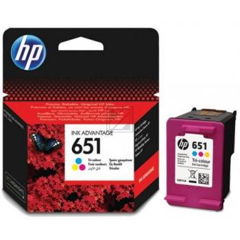 C2P11AE // 651 / original HP Druckkopfpatrone color / C2P11AE / 300 S.
