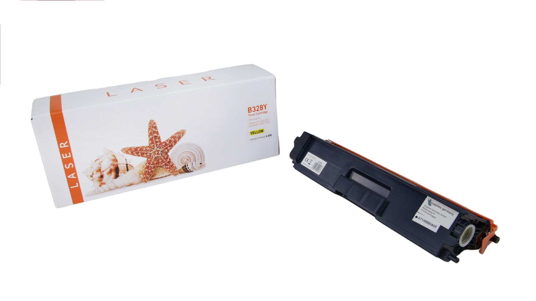 Alternativ Toner Yellow für Brother / TN328Y / 6.000 Seiten