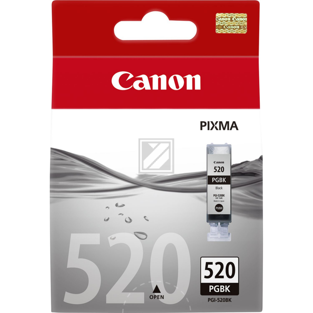 2932B001 // PGI520PGBK / schwarz / original CANON Tintenpatrone schwarz / 2932B001 / 324 S. / 19.00 ml
