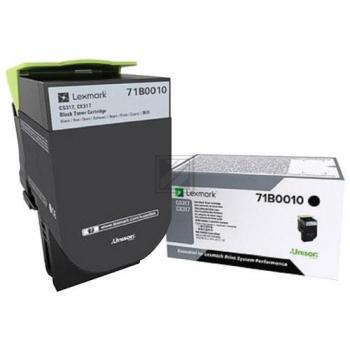 71B0010 / schwarz / original LEXMARK Toner schwarz / 71B0010 / 3000 S.