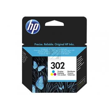 F6U65AE301 // 302 / original HP Druckkopfpatrone color / F6U65AE301 / 150 S. / 4.00 ml