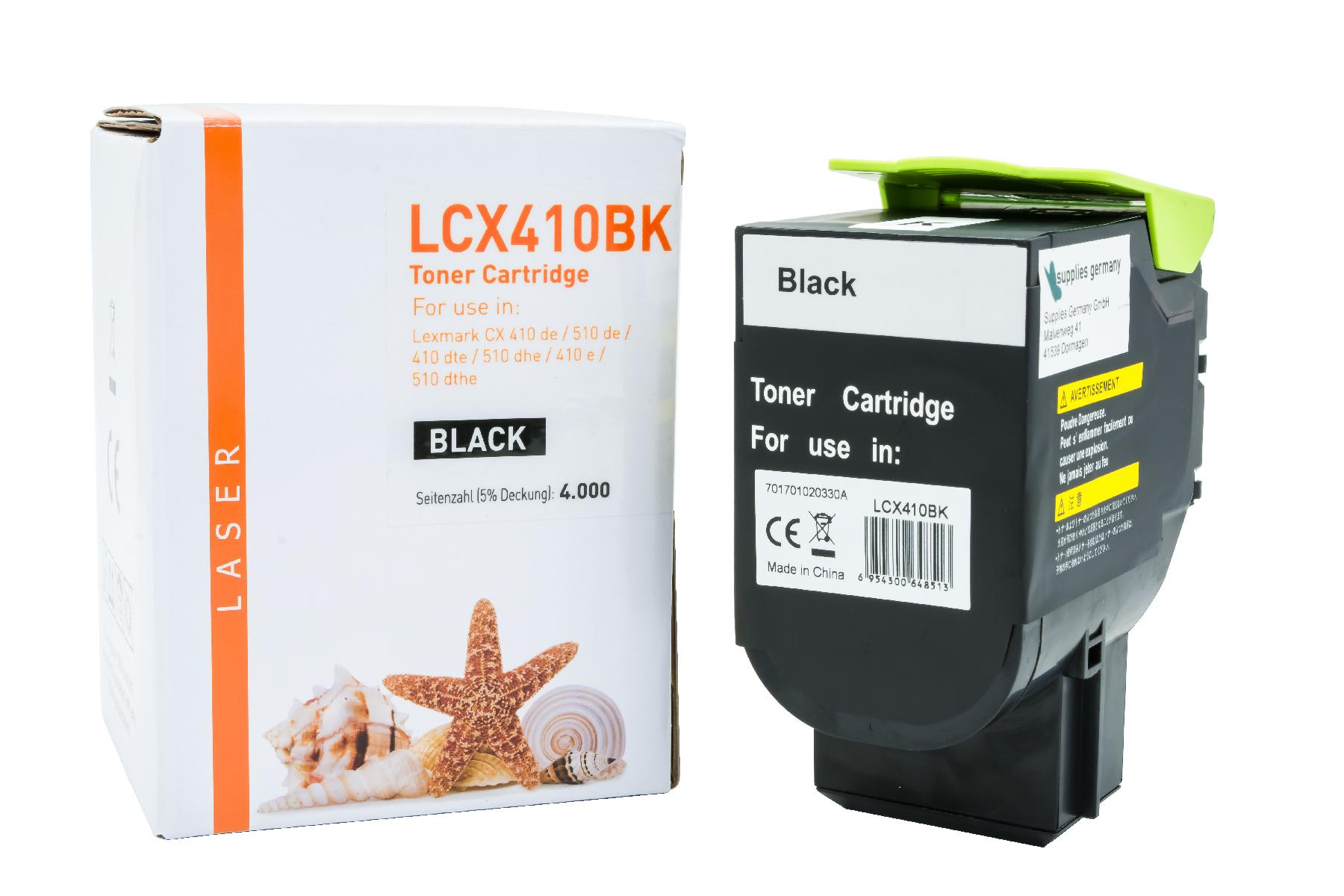 Alternativ Toner Black für Lexmark / 80C2HK0 / 4.000 Seiten