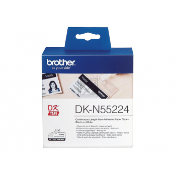 DKN55224  / Brother Papier f. PT QL550  / DKN55224  // weiss / 30,48 m x 54 mm