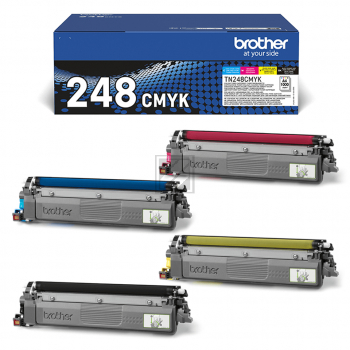 TN248VAL  / original BROTHER Toner MultiPack CMYK / TN248VAL  / 4 x 1000 S.
