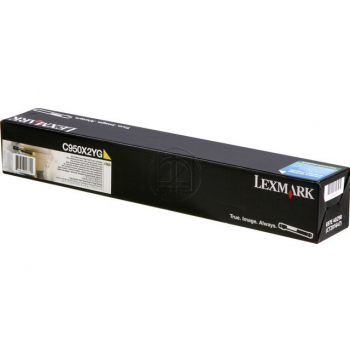 C950X2YG / gelb / original LEXMARK Toner gelb / C950X2YG / 22000 S.