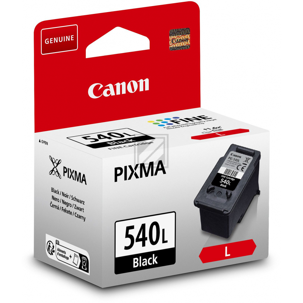 5224B001 // PG540L / schwarz / original CANON Druckkopfpatrone schwarz / 5224B001 / 300 S. / 11.00 ml