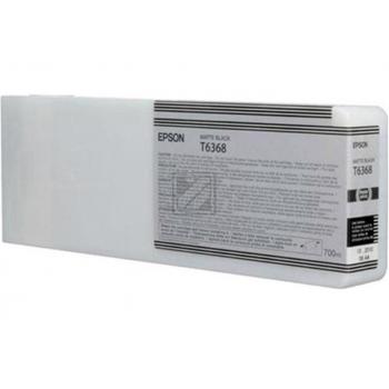C13T636800 // T6368 / schwarz / original EPSON Tintenpatrone schwarz matt / C13T636800 / 700.00 ml