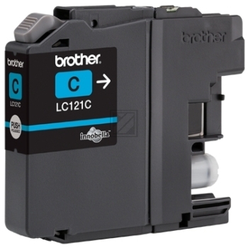 LC121C / cyan / original BROTHER Tintenpatrone cyan / LC121C / 300 S. / 3.90 ml