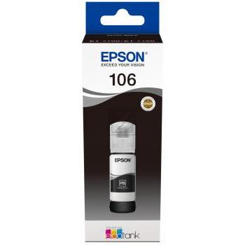 C13T00R140 // 106 / schwarz / original EPSON Tintenflasche schwarz / C13T00R140 / 5000 S. / 70.00 ml