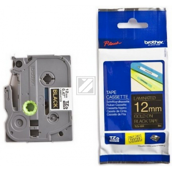 TZE334 / schwarz / original BROTHER PTouch Farbband / TZE334