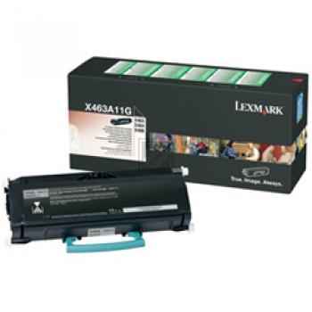 X463A11G / schwarz / original LEXMARK Toner schwarz / X463A11G / 3500 S.