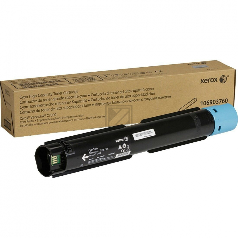 106R03760 / cyan / original XEROX Toner cyan / 106R03760 / 10100 S.