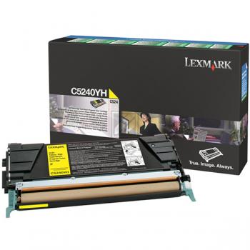 C5240YH / gelb / original LEXMARK Toner gelb / C5240YH / 5000 S.