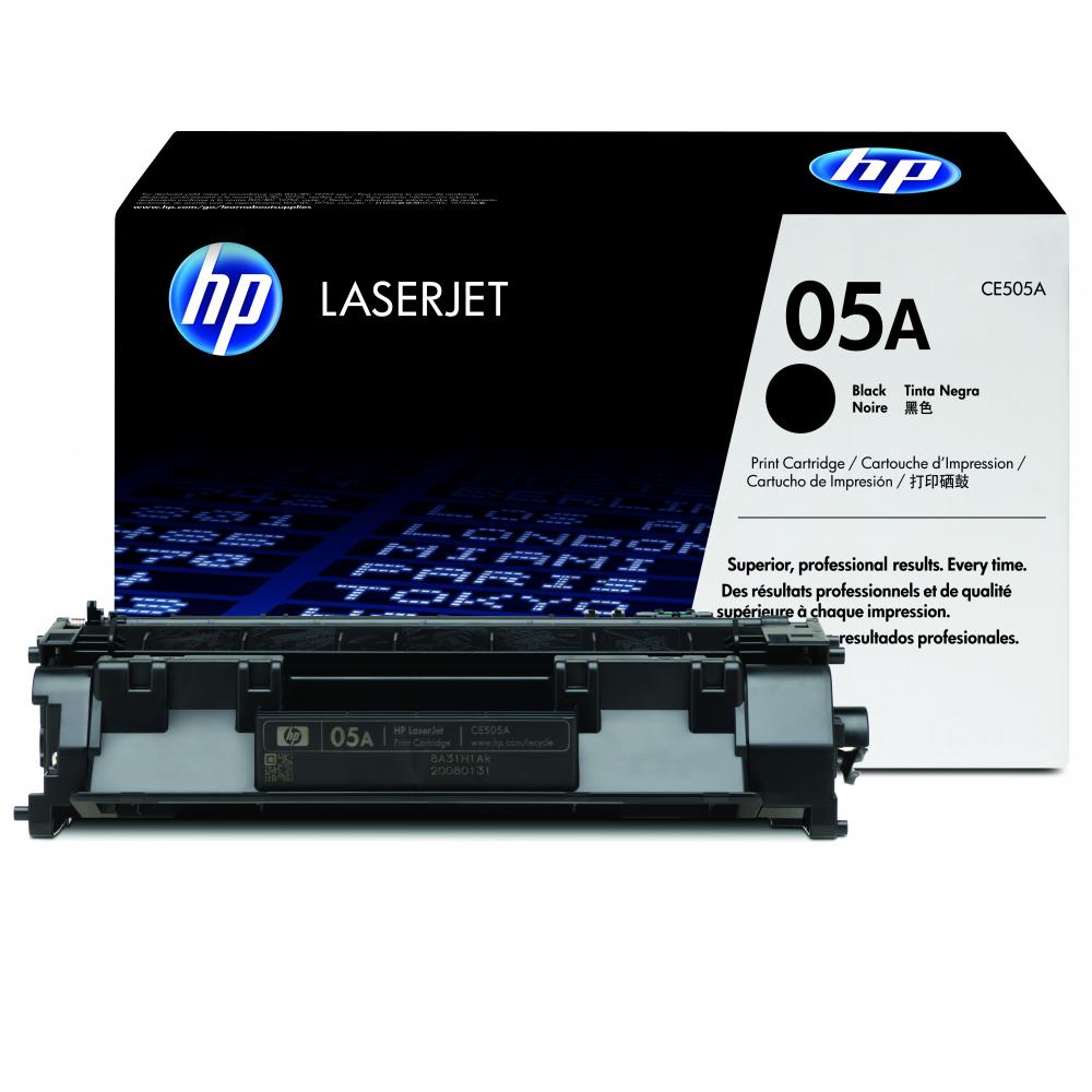 CE505A/05A Original Toner Black für HP LASERJET / 05A/CE505A / 2.300 Seiten