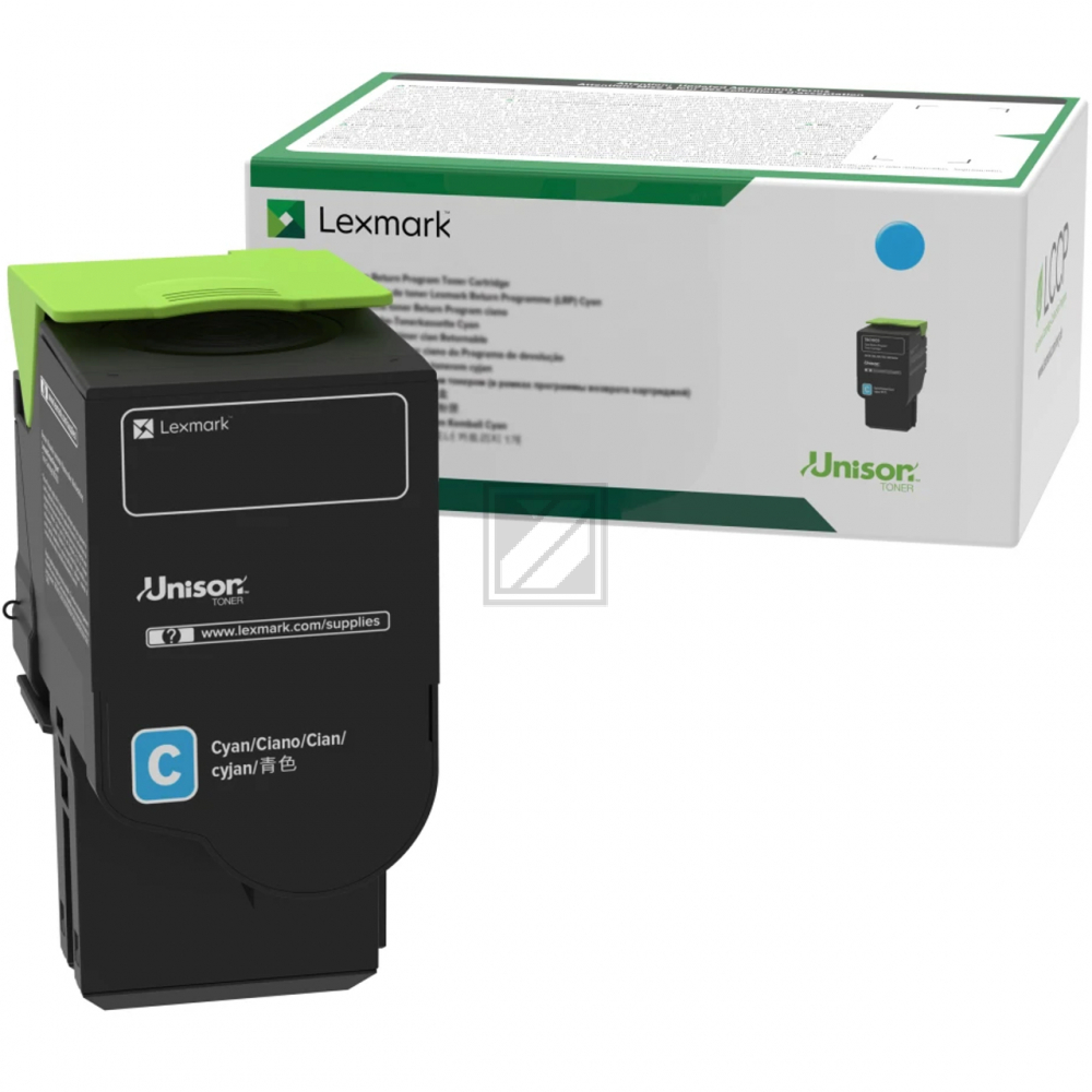 78C0X20 / cyan / original LEXMARK Toner cyan / 78C0X20 / 5000 S.