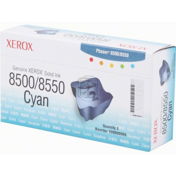 108R00669 / cyan / original XEROX Festtinte in ColorStix / 108R00669 / 3000 S.