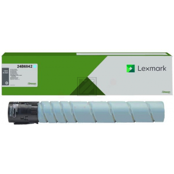 24B6842 / cyan / original LEXMARK Toner cyan / 24B6842 / 30000 S.