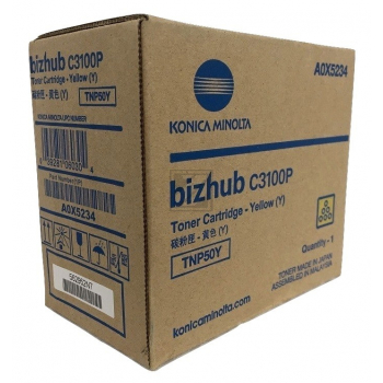 A0X5254 // TNP50Y / gelb / original KONICAMIN Toner gelb / A0X5254 / 5000 S.