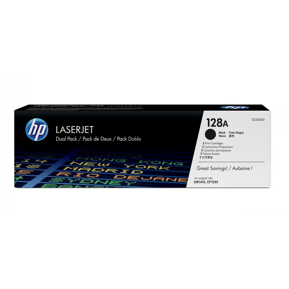 CE320AD // 128A / schwarz / original HP Toner schwarz / CE320AD / 2000 S.