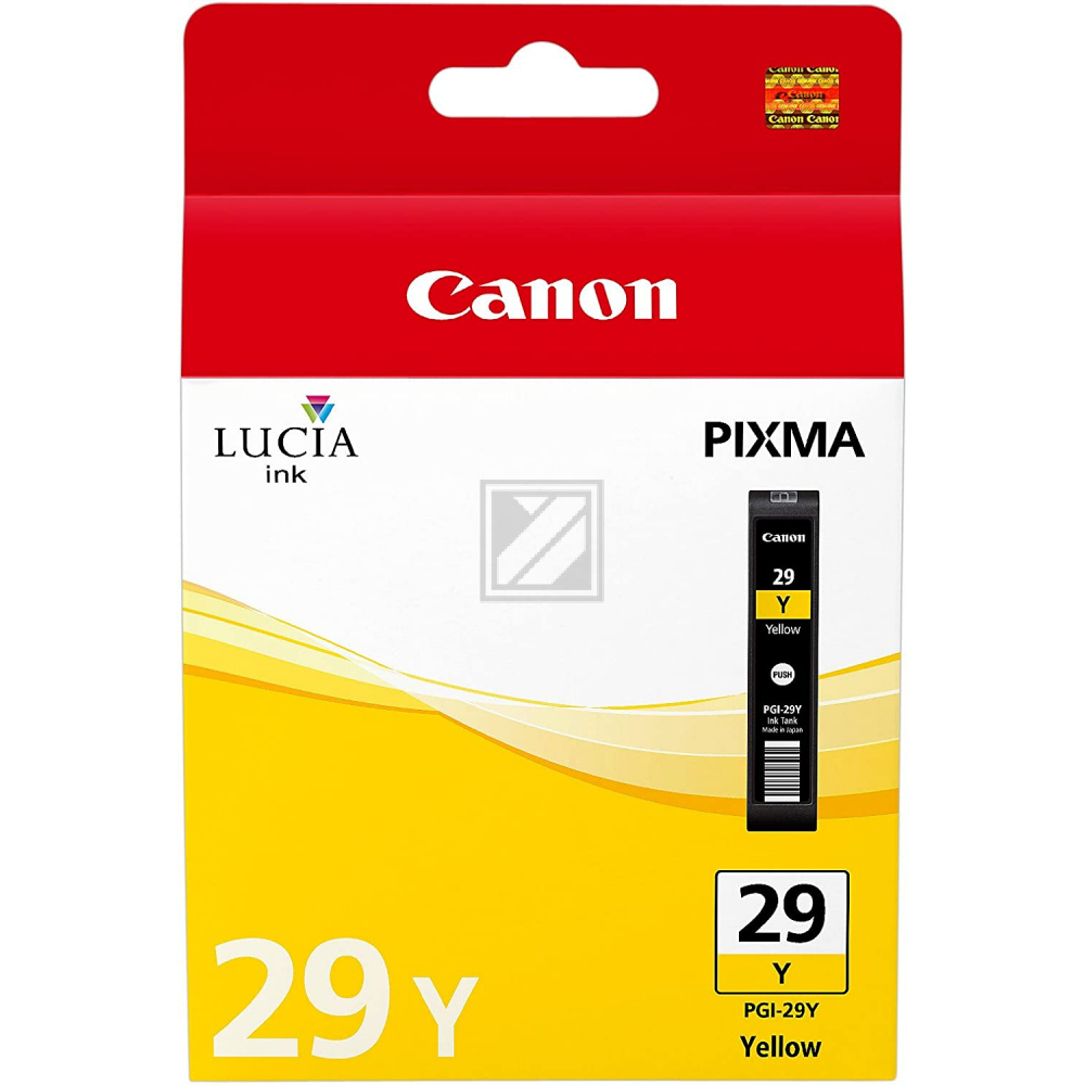 4875B001 // PGI29Y / gelb / original CANON Tintenpatrone gelb / 4875B001 / 1420 S. / 36.00 ml