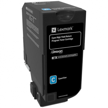 84C2HC0 / cyan / original LEXMARK Toner cyan / 84C2HC0 / 16000 S.