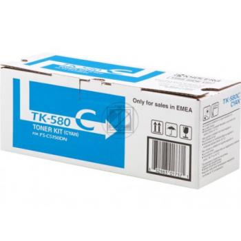1T02KTCNL0 // TK580C / cyan / original KYOCERA Toner cyan / 1T02KTCNL0 / 2800 S.