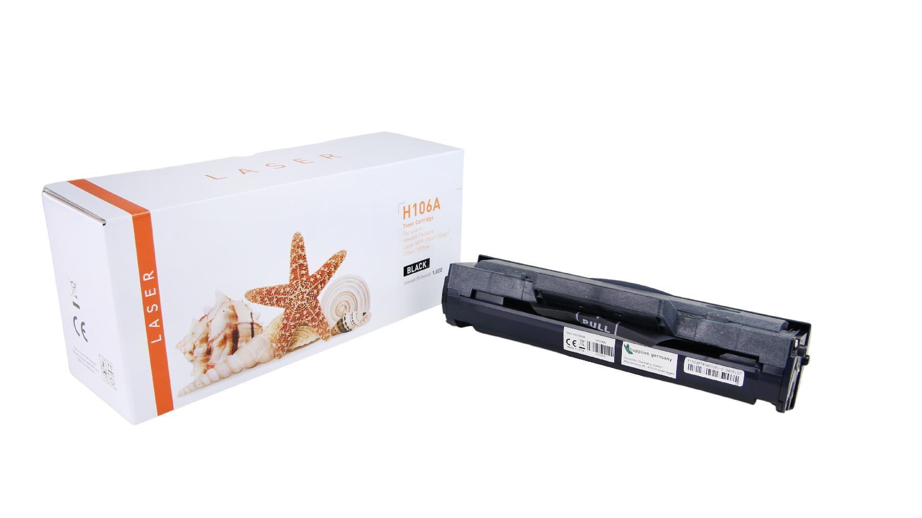 Alternativ Toner Black für HP / W1106A / 1.000 Seiten