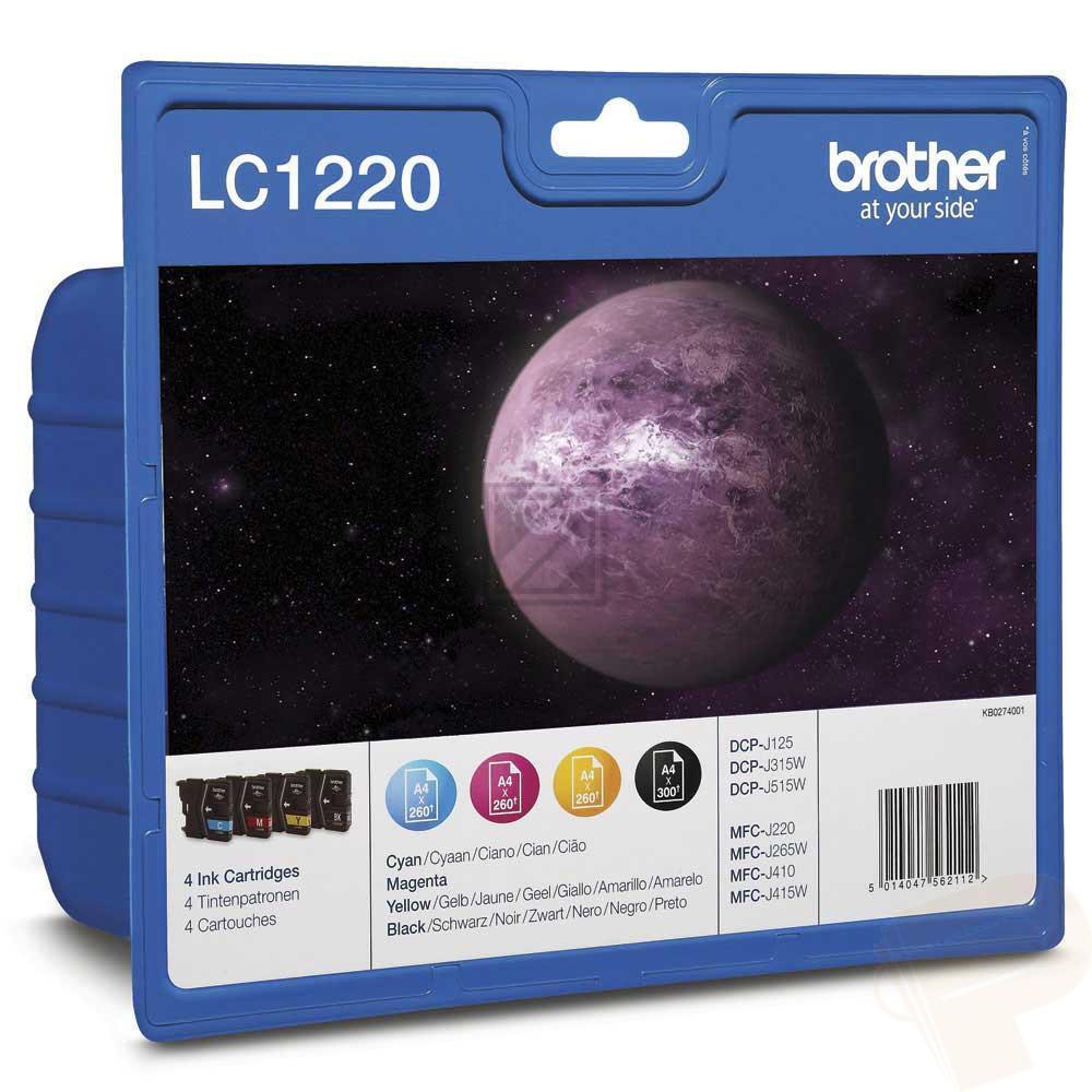 LC1220VALBP / original BROTHER Tintenpatrone MultiPack / LC1220VALBP / 300 S.