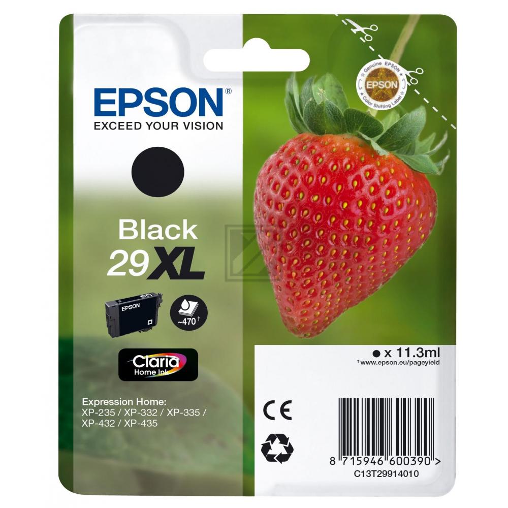 C13T29914012 // 29XL / schwarz / original EPSON Tintenpatrone schwarz / C13T29914012 / 470 S. / 11.30 ml