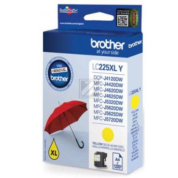 LC225XLY / gelb / original BROTHER Tintenpatrone gelb / LC225XLY / 1200 S. / 11.80 ml