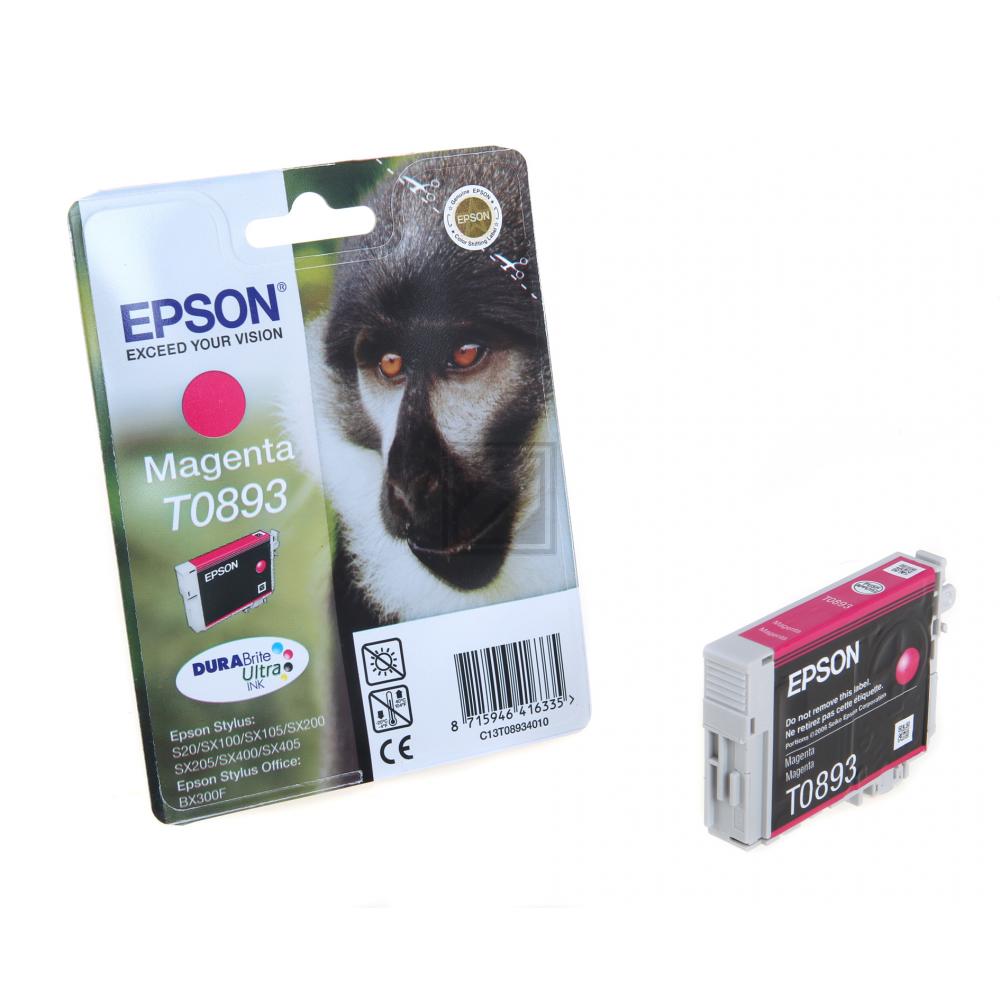 C13T08934011 // T0893 / magenta / original EPSON Tintenpatrone magenta / C13T08934011 / 135 S. / 3.50 ml
