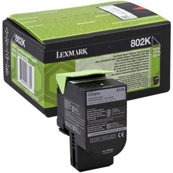 80C20K0 // Black // original // Toner f. Lexmark C / 80C20K0 / 1.000 Seiten