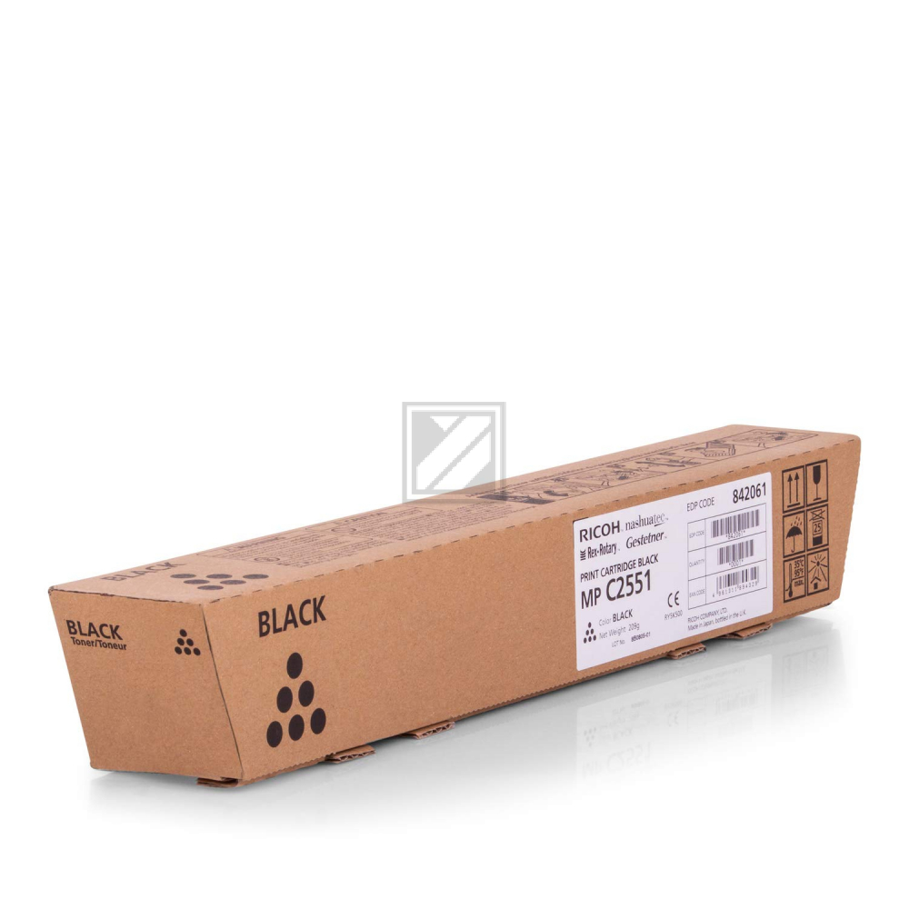 842061 // TYPEMPC2551E / schwarz / original RICOH Toner schwarz / 842061 / 10000 S.