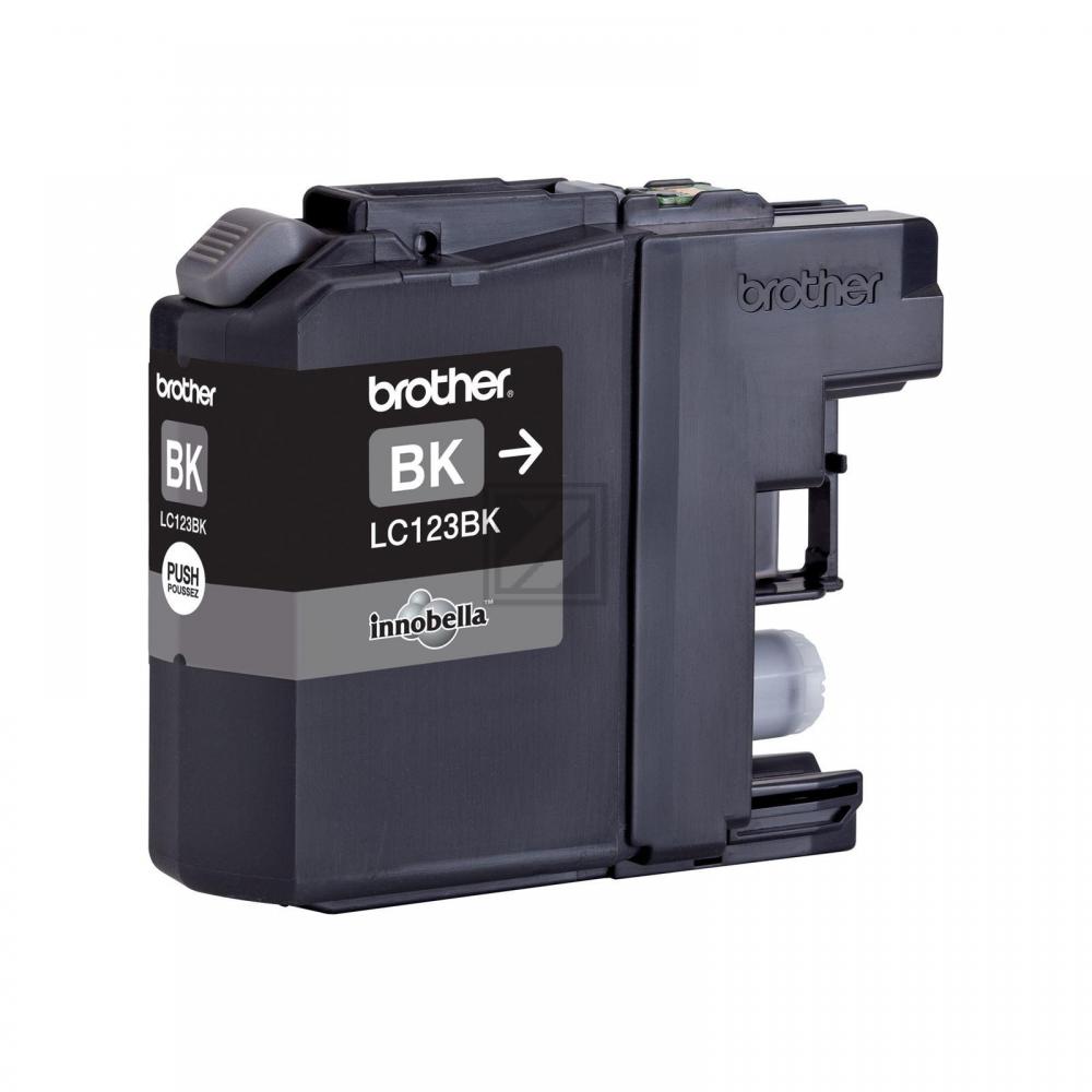 LC123BK / schwarz / original BROTHER Tintenpatrone schwarz / LC123BK / 600 S. / 11.00 ml