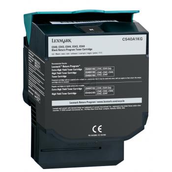 C540A1KG / schwarz / original LEXMARK Toner schwarz / C540A1KG / 1000 S.