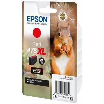 C13T04F54010 // 478XL / original EPSON Tintenpatrone rot / C13T04F54010 / 830 S. / 10.20 ml