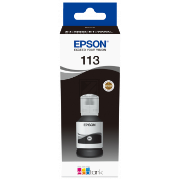 C13T06B140 // 113 / schwarz / original EPSON Tintenflasche schwarz / C13T06B140 / 7500 S. / 127.00 ml