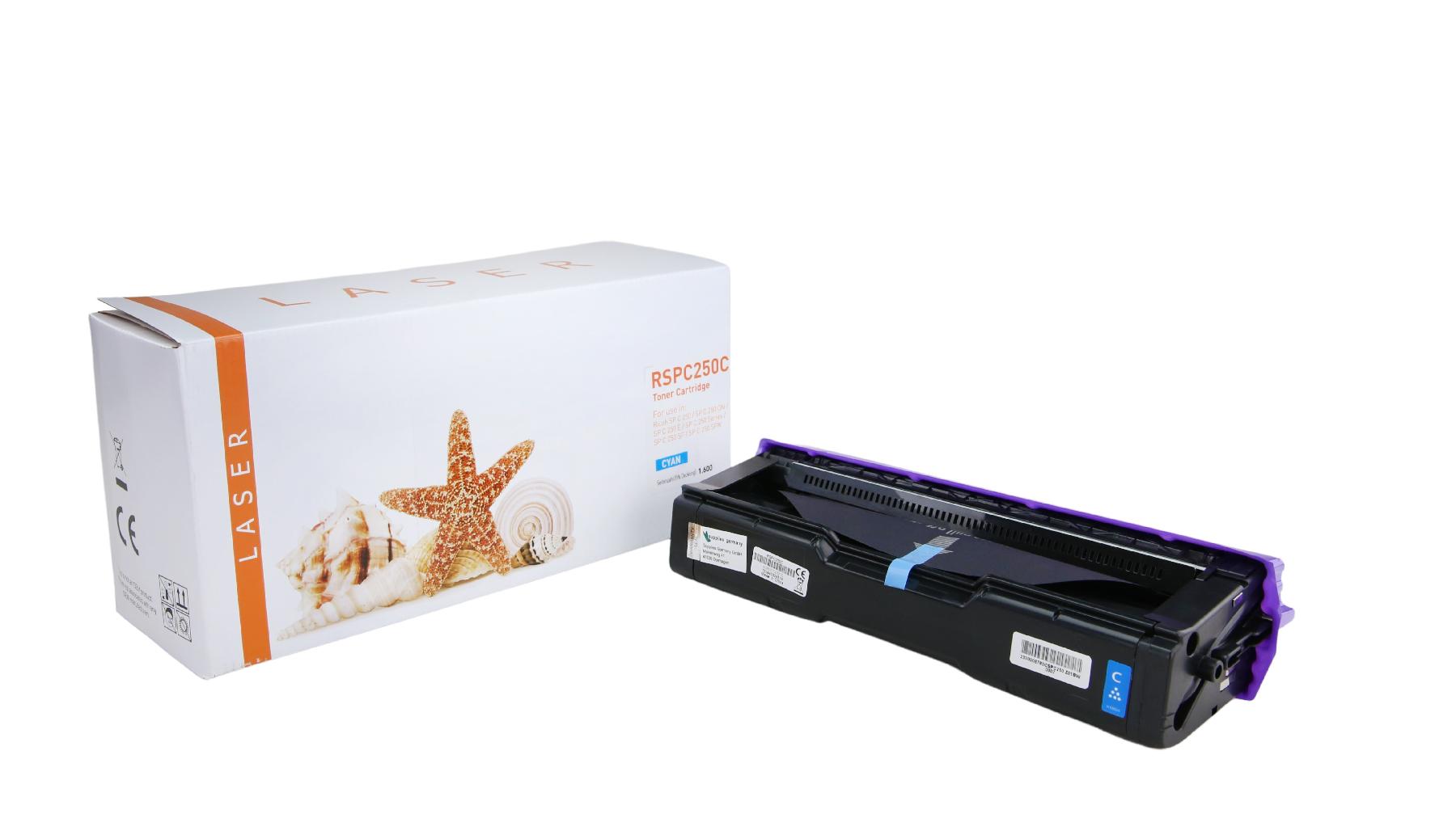 Alternativ Toner Cyan für Ricoh / 407544 / 1.600 Seiten