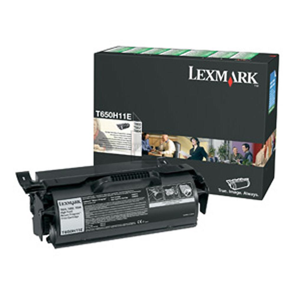 T650H11E // Black // original // Toner f. Lexmark / T650H11E / 25.000 Seiten