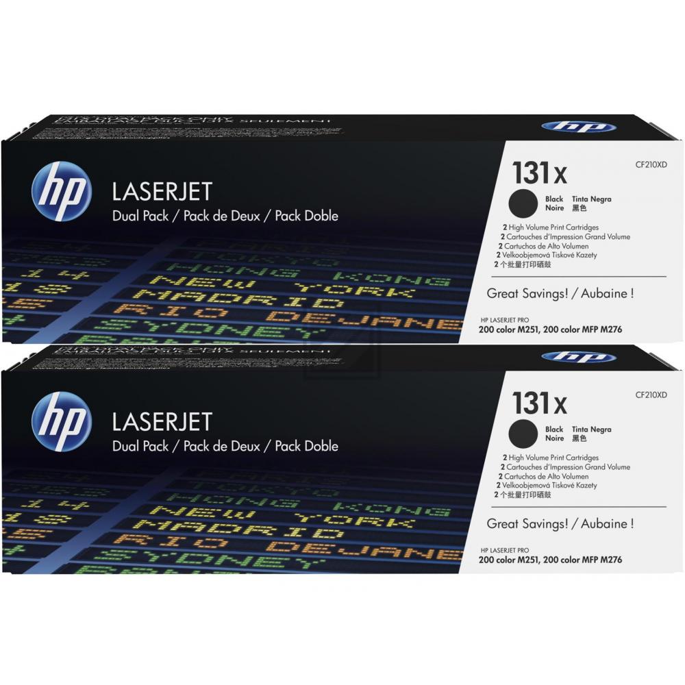 CF210XD // 131X / schwarz / original HP Toner schwarz / CF210XD / 2400 S.