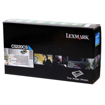 C5220CS / cyan / original LEXMARK Toner cyan / C5220CS / 3000 S.