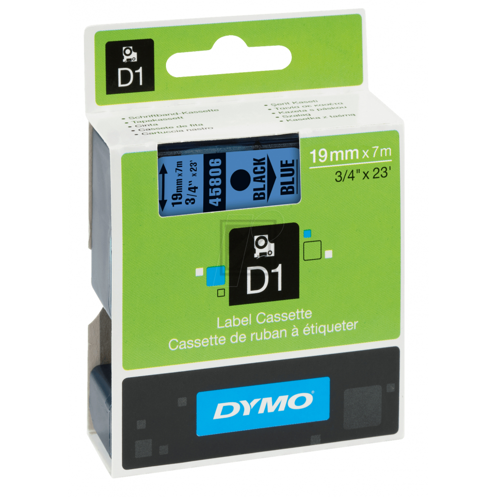 45806 // S0720860 / schwarz / original DYMO DirectLabelEtiketten / 45806