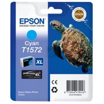 C13T15724010 // T1572 / cyan / original EPSON Tintenpatrone cyan / C13T15724010 / 25.90 ml