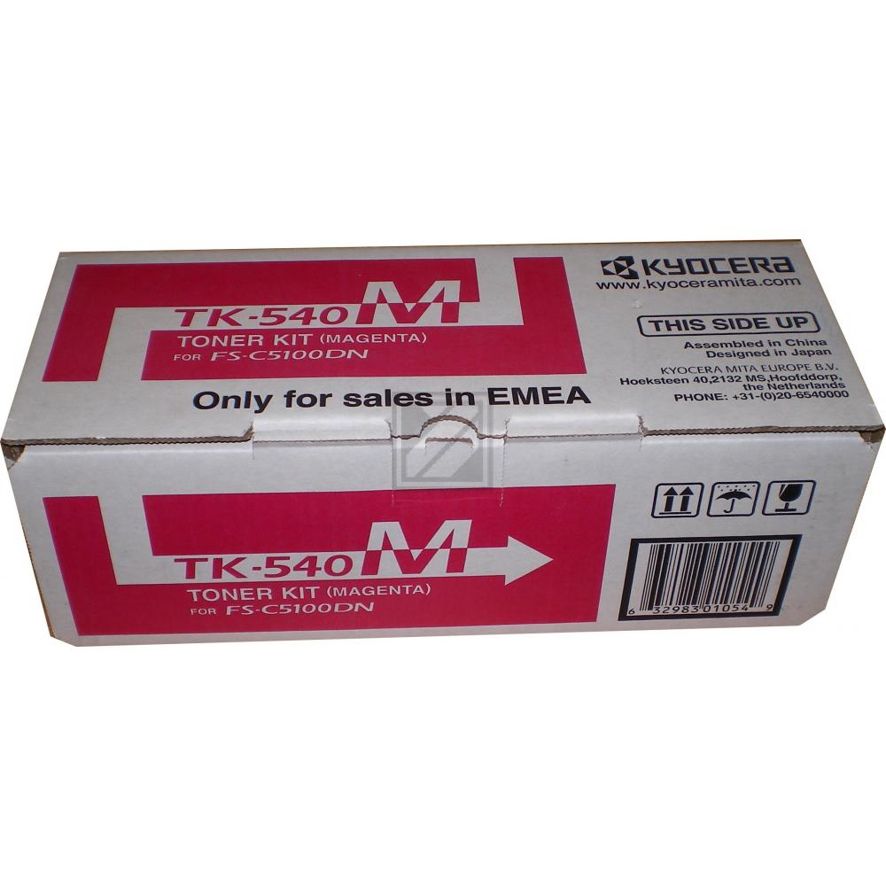 1T02HLBEU0 // TK540M / magenta / original KYOCERA Toner magenta / 1T02HLBEU0 / 4000 S.