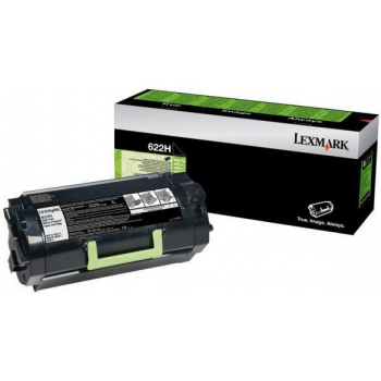 62D2H0E // 622H / original LEXMARK Toner schwarz / 62D2H0E / 25000 S.