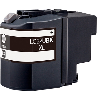 BULK LC22UBK Alternativ Tinte Black für Brother / LC22UBK / 55,4ml