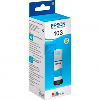 C13T00S24A // 103 / cyan / original EPSON Tintenflasche cyan / C13T00S24A / 4500 S. / 70.00 ml