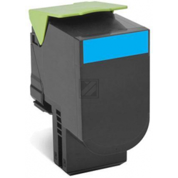 80C2SC0 // 802SC / cyan / original LEXMARK Toner cyan / 80C2SC0 / 2000 S.