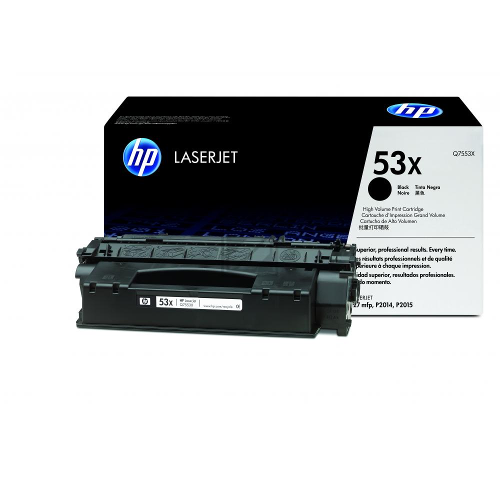 Q7553X // 53X / schwarz / original HP Toner schwarz / Q7553X / 7000 S.