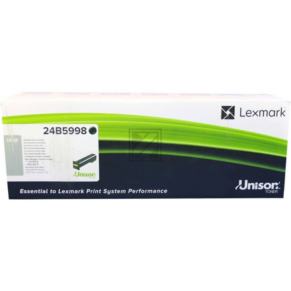 24B5998 / schwarz / original LEXMARK Toner schwarz / 24B5998 / 20000 S.